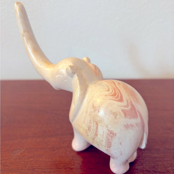 Vintage Soapstone Elephant Figurine - Picture 5 of 8
